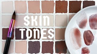 How to Make Any Skin Tone With Watercolour [upl. by Harmon575]