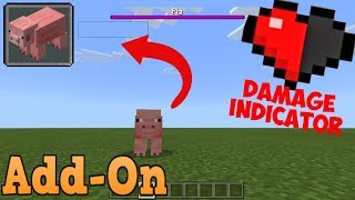 Minecraft Bedrock Edition Damage Indicators Addon Health Bars for Mobs [upl. by Ahsieki161]