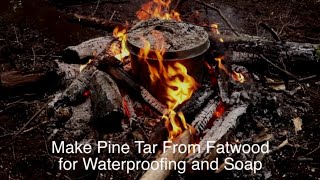 How To Make Pine Tar and Charcoal From Fatwood [upl. by Galatia]