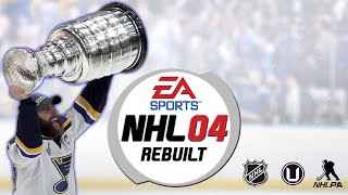 Lets Play NHL 2004 Rebuilt 2020 Mod  The Good Oldish Hockey Game [upl. by Airrehs370]