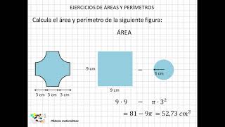 06 Ejercicios de áreas y perímetros I [upl. by Ydnam877]