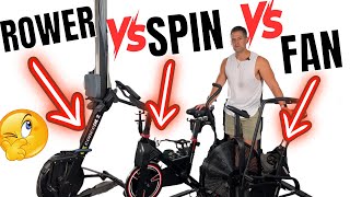 Air Bike vs Spin Bike vs Rower Whats Better Pros  Cons For Home Gym [upl. by Ennaoj54]