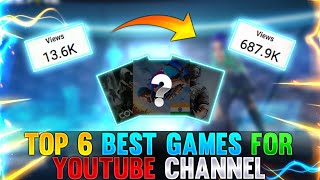 Top 6 Best Games For New Gaming YouTube Channel in 2024 [upl. by Gerardo]