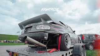 Drifting the V8 Miata for the first time on track  NIGHTRIDE 4K [upl. by Ayak]