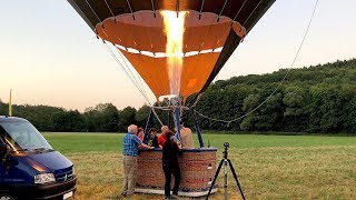 Heißluftballon Aufbau amp Start  Landung amp Abbau  2018 [upl. by Jeunesse]