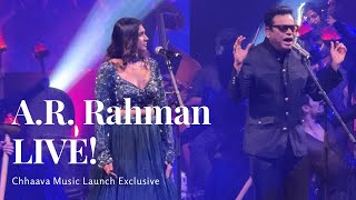 AR Rahman LIVE  CHHAVA Music Launch  New Song [upl. by Annayehc]