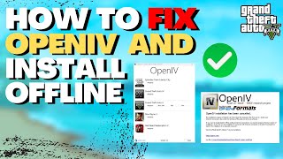 How to Fix OpenIV and install Offline  GTA Open IV [upl. by Maite]