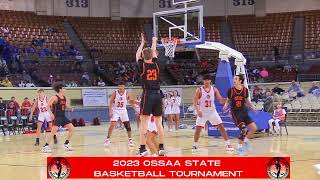 State Basketball Highlights Okay vs Texhoma [upl. by Jillana]