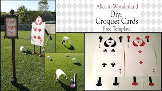 Alice in Wonderland DIY  CROQUET ARCHES [upl. by Asusej650]