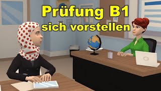 Prüfung B1  DTZ  sich vorstellen  Sprechen Teil 1 [upl. by Iharas880]