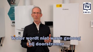 Water is niet warm genoeg bij een doorstromer [upl. by Ferdinande]