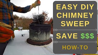 Easy DIY Chimney Sweep  Save   Easy WalkThru amp Demo [upl. by Hirsch]