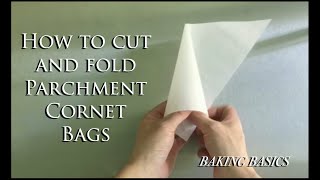 Folding Parchment Paper Cones [upl. by Hoopes71]