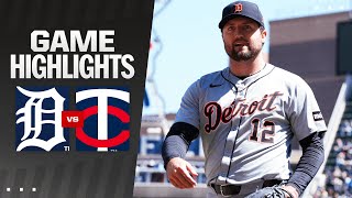 Tigers vs Twins Game Highlights 42124  MLB Highlights [upl. by Marge324]