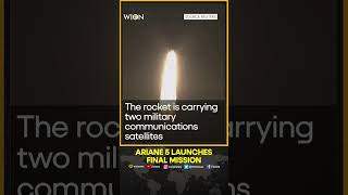 Ariane 5 launches its final mission as Europe faces space gap [upl. by Aimat]