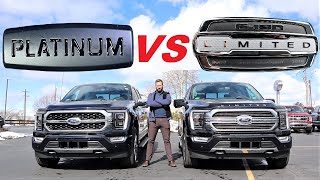 2023 Ford F150 Platinum VS 2023 Ford F150 Limited Whats The Difference [upl. by Gabriela374]