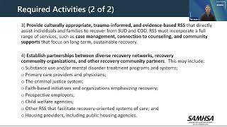 SAMHSA Building Communities of Recovery BCOR PreApplication Webinar [upl. by Mosera]