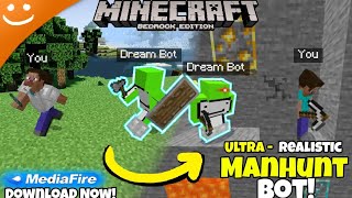 ✓Best MANHUNT BOT for Minecraft Bedrock MCPE DOWNLOAD TRAILER [upl. by Nnahoj]