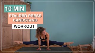 10 MIN Stalder Press Handstand Workout I Straddle Press  Schweizer Handstand [upl. by Raffaello]