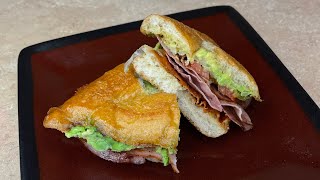 How To Make EASY But Yummy HAM TORTAS [upl. by Inanuah]