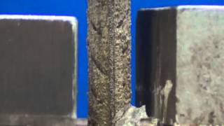 A Pull Out Test on a Short Ribbed Reinforcement Bar Embedded into Concrete [upl. by Sileray]