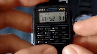 How to set time and date on a Casio CA53 calculator watch [upl. by Arondel]