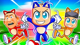 Becoming The FASTEST SONIC FAMILY in Roblox [upl. by Ateloiv732]