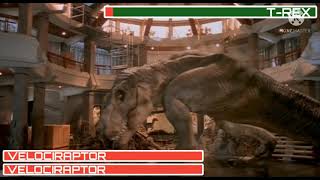 Trex Vs Velociraptors 1993 Jurassic Park [upl. by Retnuh14]