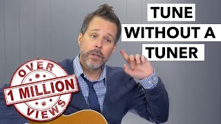 How to Tune Your Guitar Without a Tuner For Beginners [upl. by Ziwot]