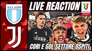 💦 DELIRIO FOLLE IN CURVA LAZIO  JUVENTUS 21  SETTORE OSPITI STADIO OLIMPICO REACTION [upl. by Now]