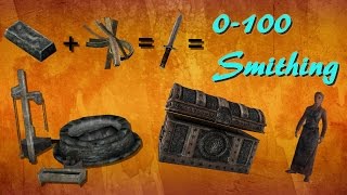 Skyrim How To Get Level 100 Smithing The QUICKEST WAY [upl. by Ykcim624]