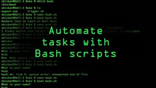 Write Your Own Bash Scripts for Automation Tutorial [upl. by Anawyt]