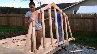 DIY shed 10x12 barn style [upl. by Nims]