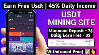 New USDT Site 2024  Best Usdt Investment Website  New Usdt Mining Site  New Usdt Earning Website [upl. by Genia]