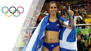 Gold for Greeces Stefanidi in Womens Pole Vault [upl. by Nelram]