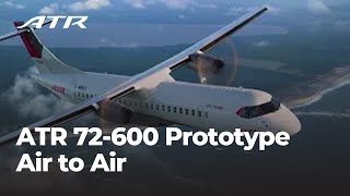 ATR 72600 Prototype  Air to Air [upl. by Ardnoek]