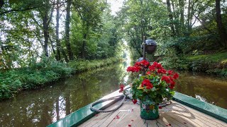 Narrowboat on Brecon to Monmouth Canal [upl. by Nnairahs]