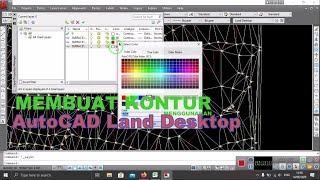 Cara Membuat Kontur di Autocad Land Desktop 2009 [upl. by Sarge]