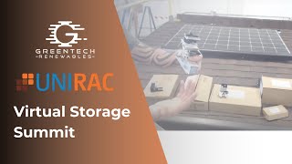 CED Greentech Raleigh NC Virtual Solar Storage Summit  Unirac [upl. by Darby]