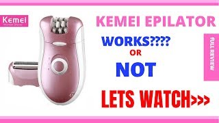 Kemei Epliator amp Shaver hair removal system ReviewHow to use Epliator [upl. by Modie]