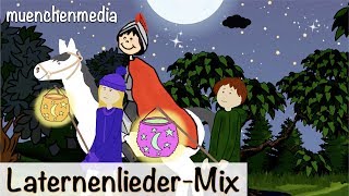 Laternenlieder Mix  Sankt Martin Lieder  Kinderlieder deutsch  muenchenmedia [upl. by Eerrehs]