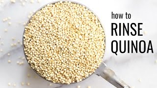 How to Rinse Quinoa StepbyStep Tutorial [upl. by Hamish431]