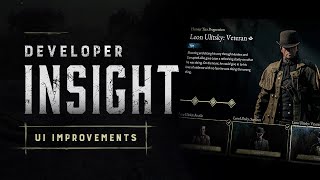 Developer Insight  UI Improvements  Hunt Showdown 1896 [upl. by Altheta49]