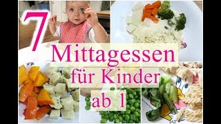 7 Mittagessen Ideen I das isst meine 1 jährige Tochter I Food Diary [upl. by Rahal]