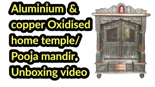 Aluminium amp copper Oxidised home templepooja mandir Heartfeelings [upl. by Knick]