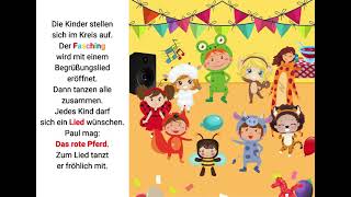 Geschichte für Kinder Fasching im Kindergarten [upl. by Deonne820]