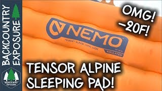 Tensor Alpine Insulated Ultralight Sleeping Pad  Nemo Equipment [upl. by Ttenrag]