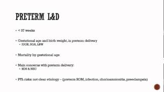 Obstetrics 9 Labor and Delivery Complications maternal  PTL ROM PROM PPROM [upl. by Hinman145]