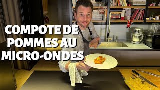 RECETTE DE NORBERT  COMPOTE DE POMMES AU MICROONDES PAIN DE MIE CARAMEL [upl. by Aneele]