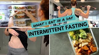 What I Eat In A Day INTERMITTENT FASTING [upl. by Lerred]